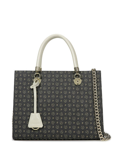 POLLINI Heritage Classic Borsa a mano, con  tracolla nero/avorio - Borse Donna