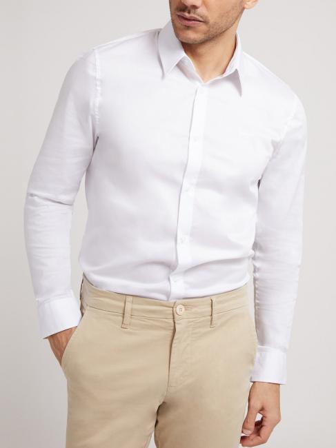 GUESS CORE  Camicia a maniche lunghe purwhite - Camicie Uomo