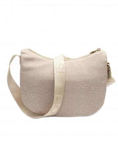 BORBONESE LUNA BAG SMALL ECO LINE Sacca con tracolla sabbia - Borse Donna