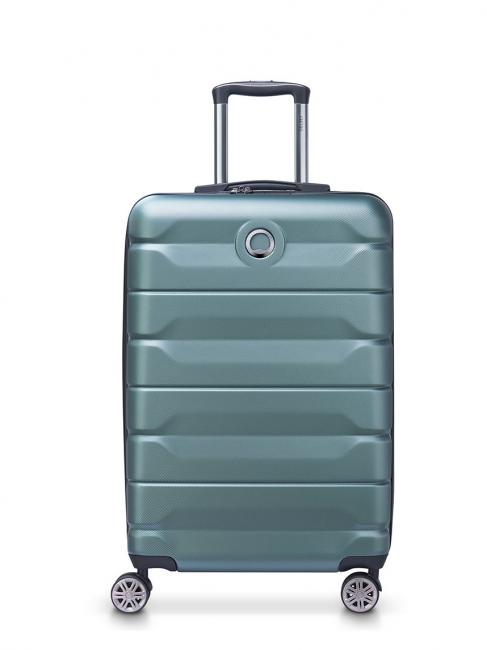 DELSEY AIR ARMOUR Trolley Spinner Medio, Espandibile verde - Trolley Rigidi