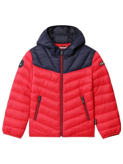 NAPAPIJRI k aerons h 1 giacca Hooded jacket red tango - Giacche Bambini
