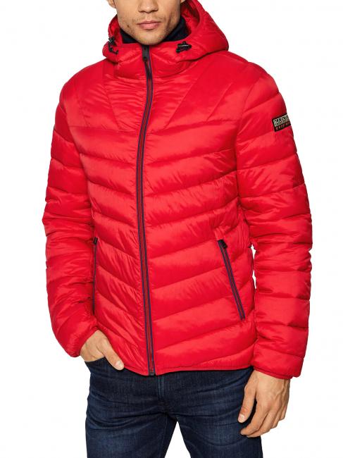 NAPAPIJRI AERONS H 2 Giubbotto piumino con cappuccio red tango - Piumini Uomo