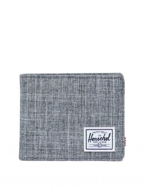HERSCHEL ROY COIN Portafoglio con portamonete RAVEN CROSSHATCH - Portafogli Uomo