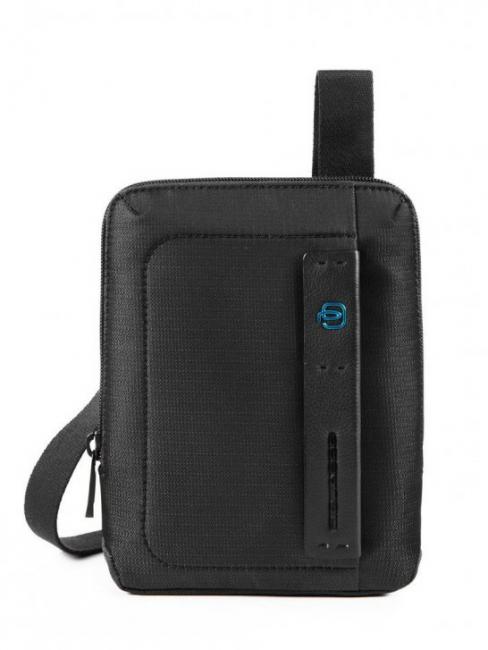 PIQUADRO Borsello Linea P16 CHEVRON/NERO - Tracolle Uomo