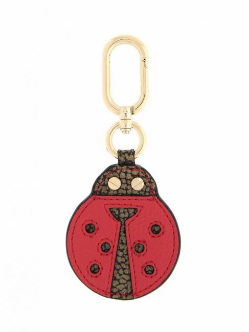 BORBONESE COCCINELLE Portachiavi con charm op naturale/rosso corallo - Portachiavi