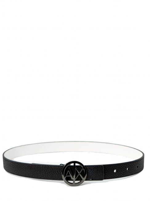ARMANI EXCHANGE CINTURA REVERSIBILE  black/white - Cinture