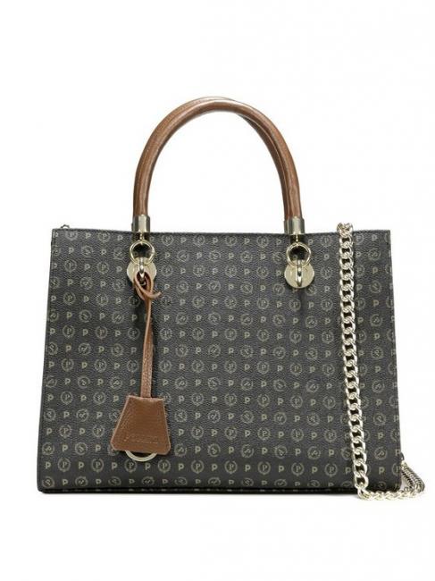 POLLINI Heritage Classic Borsa a mano, con  tracolla nero marrone - Borse Donna