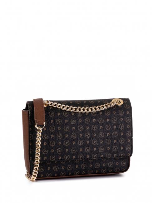 POLLINI Heritage Classic Mini bag a tracolla o a spalla nero marrone - Borse Donna