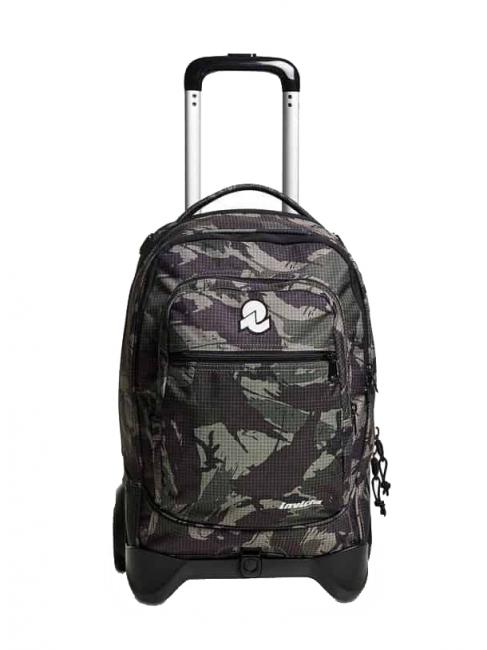 INVICTA NEW WAY NEW PLUG Fantasy Zaino Trolley con carrello sganciabile milicamgre - Zaini con carrello