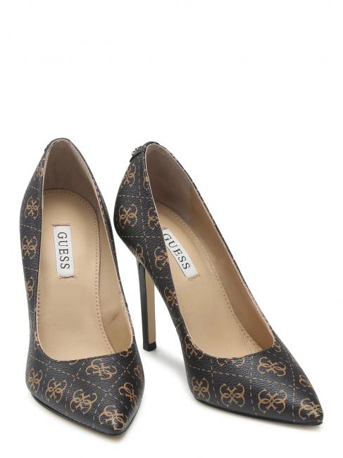 GUESS GAVI 11 Décolleté alte brown ocra - Scarpe Donna