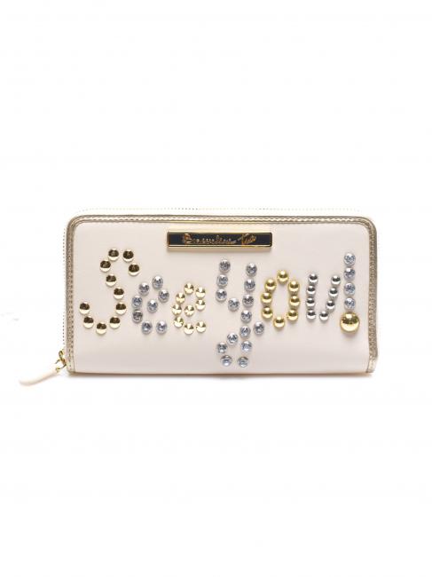 BRACCIALINI TUA Greetings Portafoglio Zip Around BEIGE - Portafogli Donna