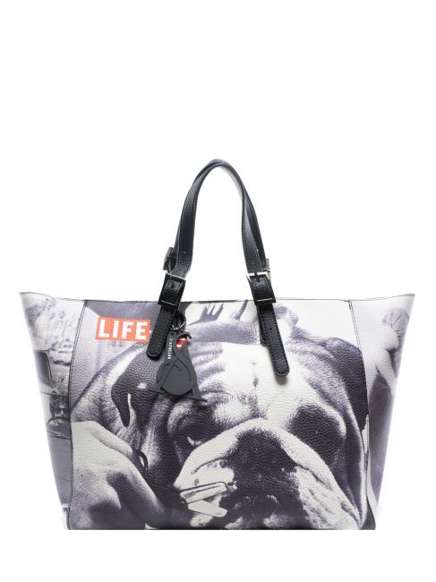 L'ATELIER DU SAC LIFE PETITE NICOLE Shopping bag con pochette dogs - Borse Donna