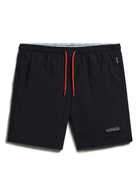 NAPAPIJRI V-MORGEX Costume lungo con logo blu marine - Costumi da bagno Uomo