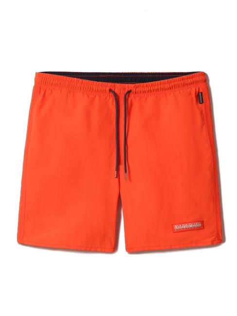 NAPAPIJRI V-MORGEX Costume lungo con logo red tomato - Costumi da bagno Uomo