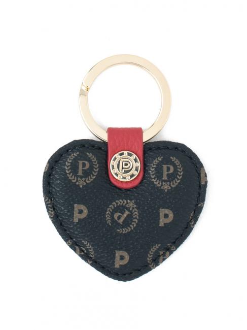 POLLINI HERITAGE Portachiavi a forma di cuore nero lacca - Portachiavi