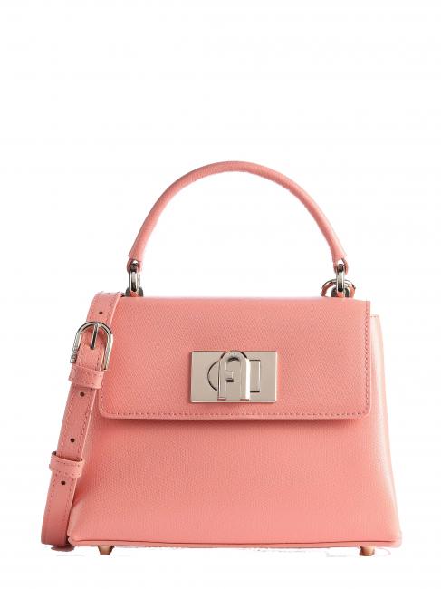 FURLA 1927 Mini bag a mano, con tracolla, in pelle pompelmo - Borse Donna