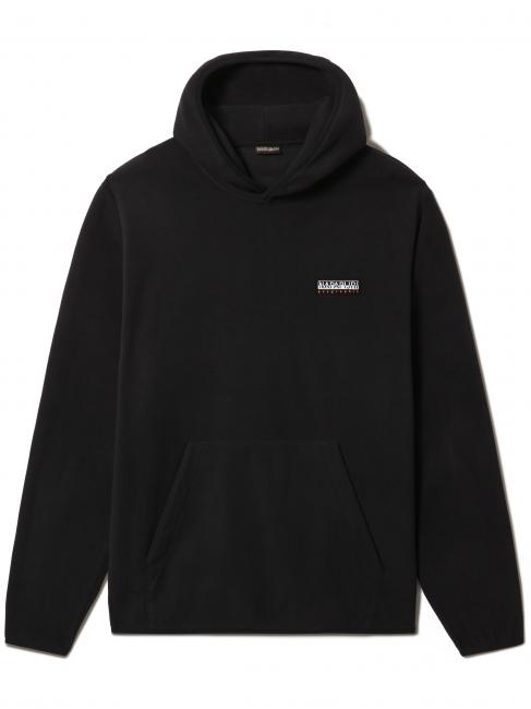 NAPAPIJRI T-TRIENT H Felpa micropile cappuccio black 041 - Felpe Uomo