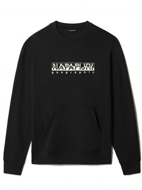 NAPAPIJRI B-SELLA Felpa girocollo in cotone black 041 - Felpe Uomo