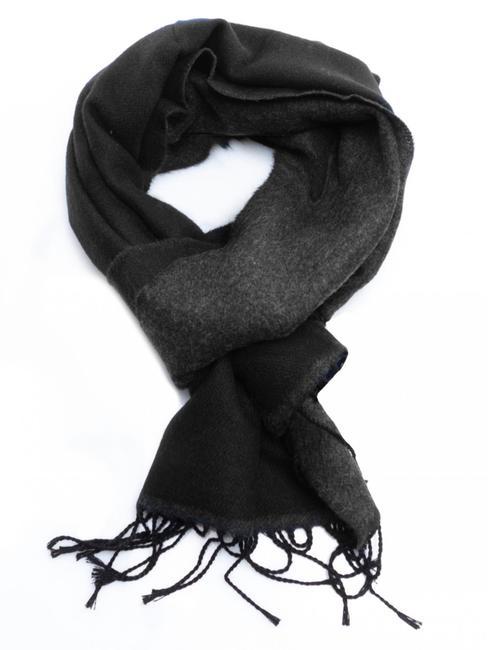 POLLINI FRANGE Sciarpa doppio colore nero /antracite - Sciarpe