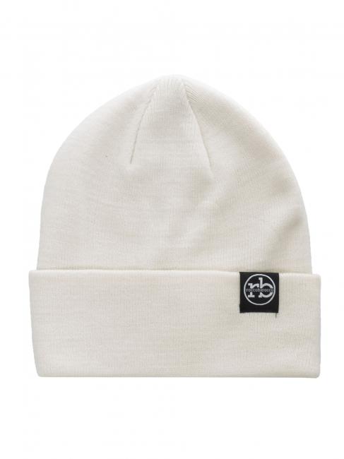 ROCCOBAROCCO Berretto beanie con risvolto  off white - Cappelli