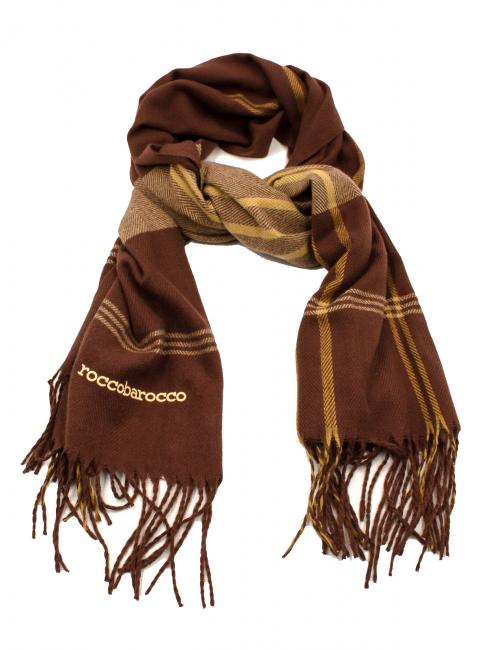 ROCCOBAROCCO Sciarpa con frange  marrone - Sciarpe