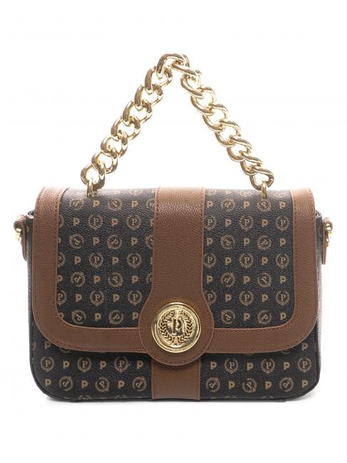 POLLINI HERITAGE Borsa a tracolla nero marrone - Borse Donna