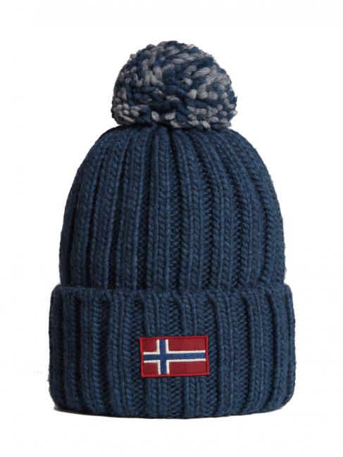NAPAPIJRI SEMIURY W 3 Berretto con risvolto e ponpon blue ensign - Cappelli