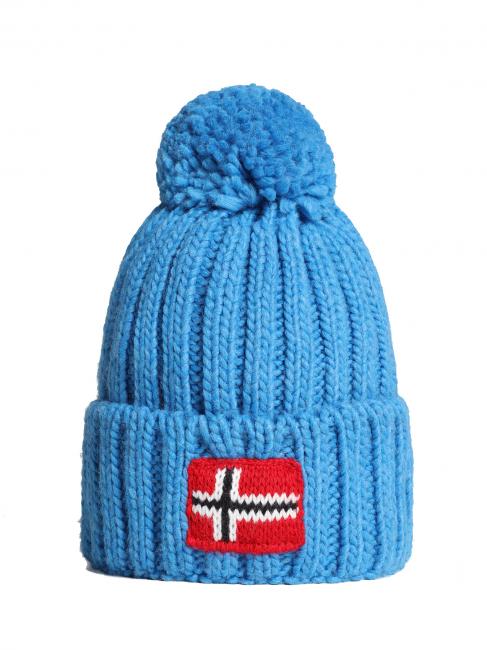 NAPAPIJRI KIDS SEMIURY 6 Berretto con pon pon blue mediterran - Cappelli Bambini