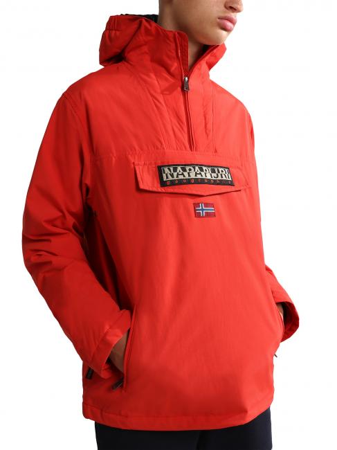 NAPAPIJRI KIDS RAINFIOREST 2 POCKET Giacca con cappuccio (4-16 anni) red poppy - Giacche Bambini