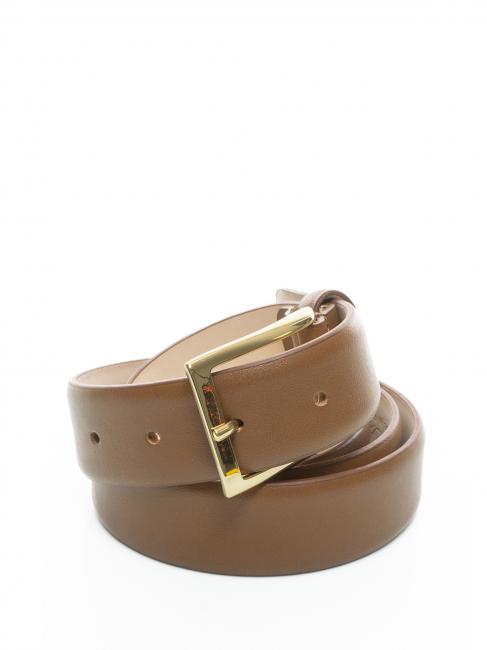 LESAC Cintura in pelle liscia  marrone - Cinture