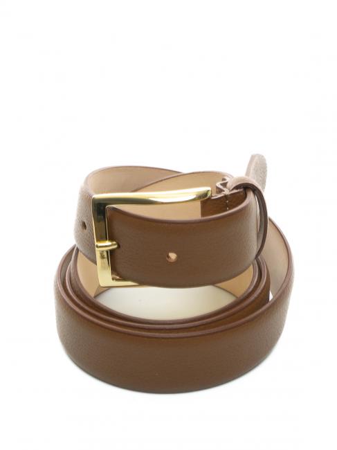 LESAC Cintura in pelle palmellata  marrone - Cinture