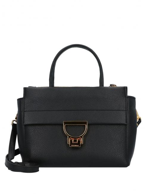 COCCINELLE ARLETTIS Borsetta in pelle martellata Nero - Borse Donna