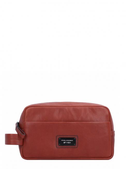 PIQUADRO HARPER Beauty Case in pelle CUOIO - Porta tablet & Organizer