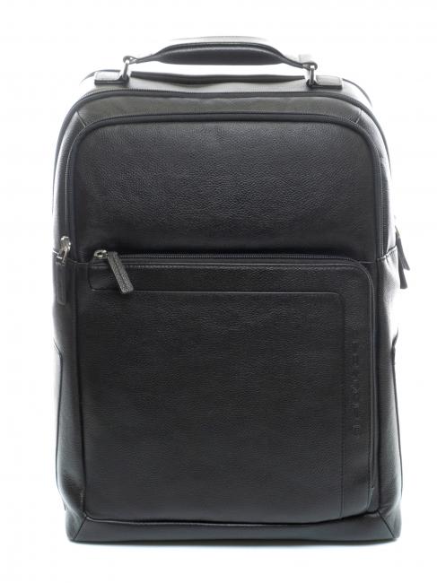 PIQUADRO X1 Zaino in pelle, porta pc 15.6" Nero - Zaini da lavoro porta PC