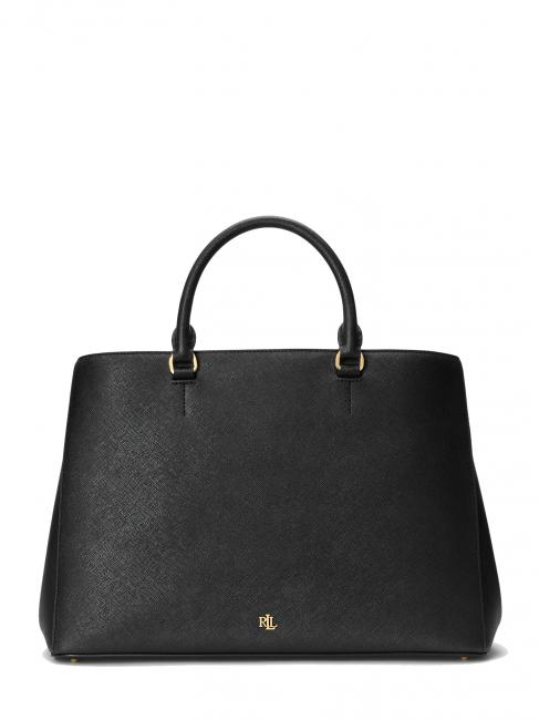 RALPH LAUREN HANNA Borsa a mano grande in pelle black5 - Borse Donna