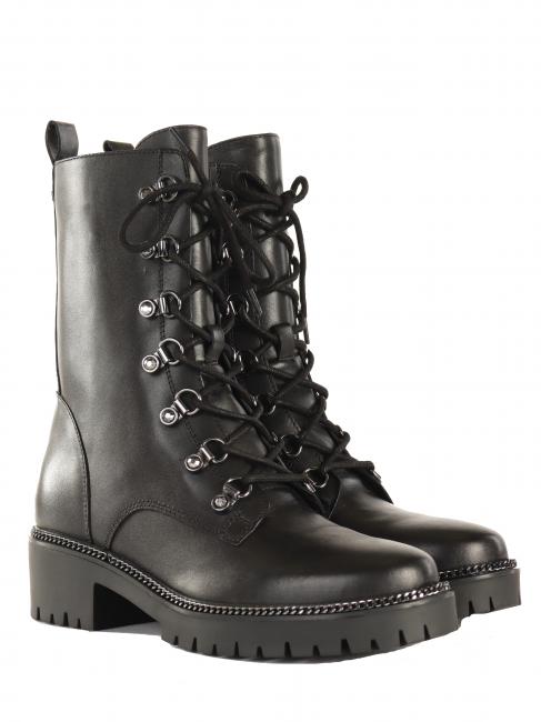 GUESS ICCON Stivaletti in pelle NERO - Scarpe Donna