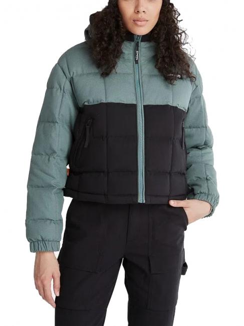 TIMBERLAND HOODER PUFFER Giubbotto imbottito ECO balsam green/black - Giacche Donna