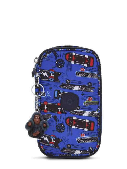 KIPLING 50 PENS Astuccio  new scate print small - Astucci e Accessori