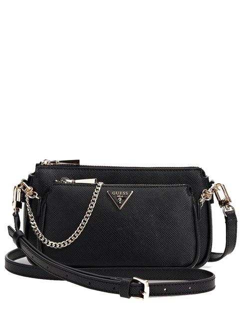 GUESS NOELLE Borsa doppia a tracolla NERO - Borse Donna