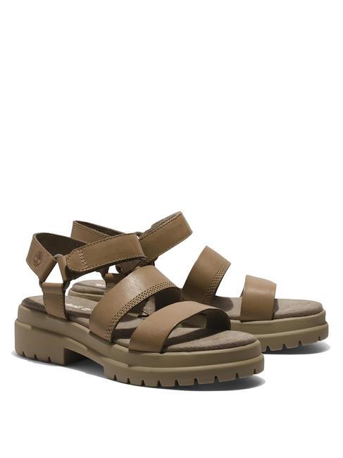 TIMBERLAND LONDON VIBE 3 BANDS Sandalo in pelle lemon pepper - Scarpe Donna