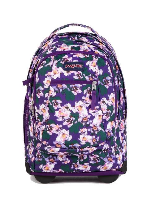 JANSPORT DRIVER 8 Zaino trolley due in uno purple petals - Zaini con carrello
