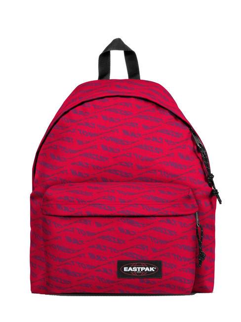 EASTPAK PADDED PAKR Zaino sculpytype red - Zaini Scuola & Tempo Libero