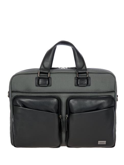BRIC’S MONZA Cartella porta PC 15", con tracolla grigio/nero - Cartelle Lavoro