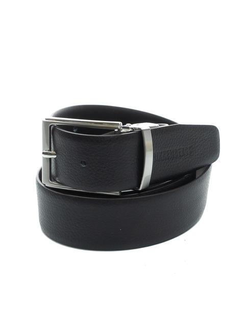 BIKKEMBERGS DOUBLE Cintura in pelle reversibile, accorciabile NERO - Cinture