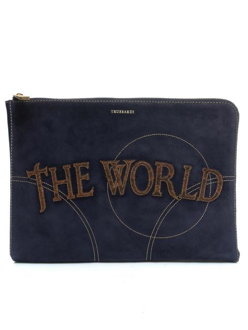 TRUSSARDI ELITE HAVANA Pochette a mano dark brown - Borse Donna