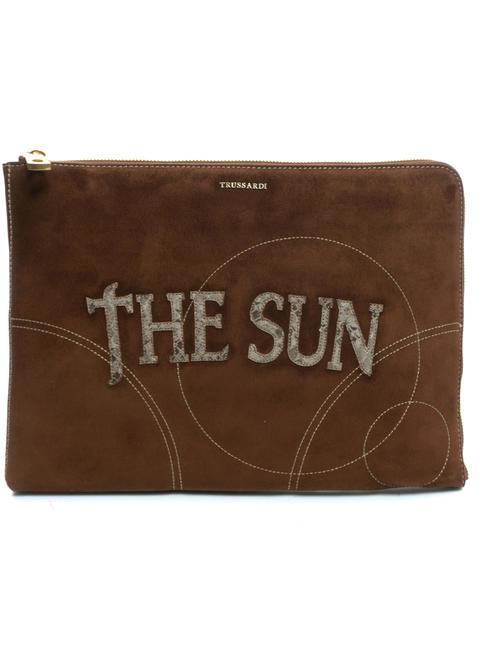 TRUSSARDI ELITE HAVANA Pochette a mano paper sugar - Borse Donna