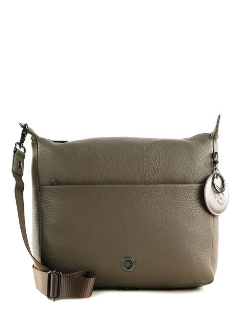 MANDARINA DUCK MELLOW Borsa in pelle a tracolla top zip clay - Borse Donna