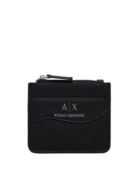 ARMANI EXCHANGE A|X Portacarte con zip Nero - Portafogli Donna