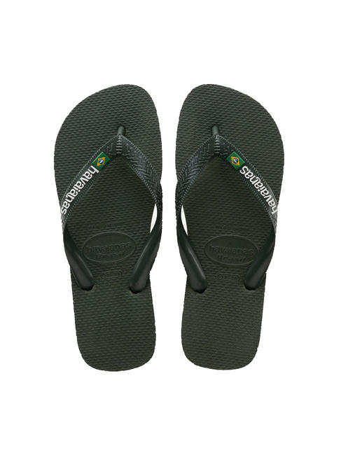 HAVAIANAS BRASIL LOGO Infradito  black black - Scarpe Unisex