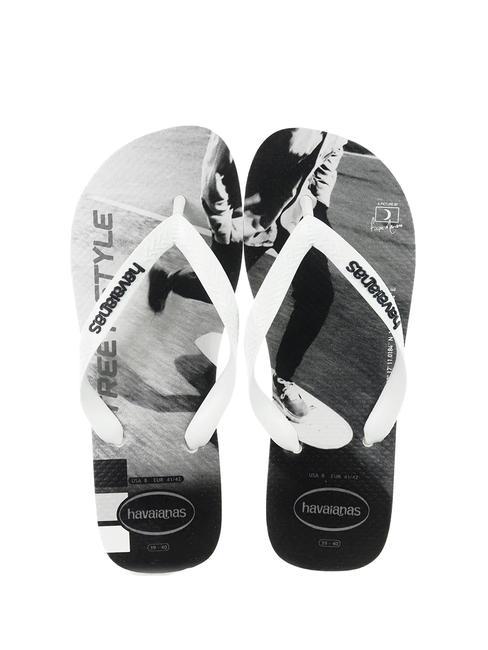 HAVAIANAS HYPE Infradito white/white/black/black - Scarpe Uomo